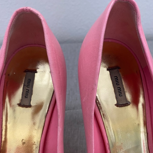 Miu Miu Pink Embellished Heels - Picture 13 of 15